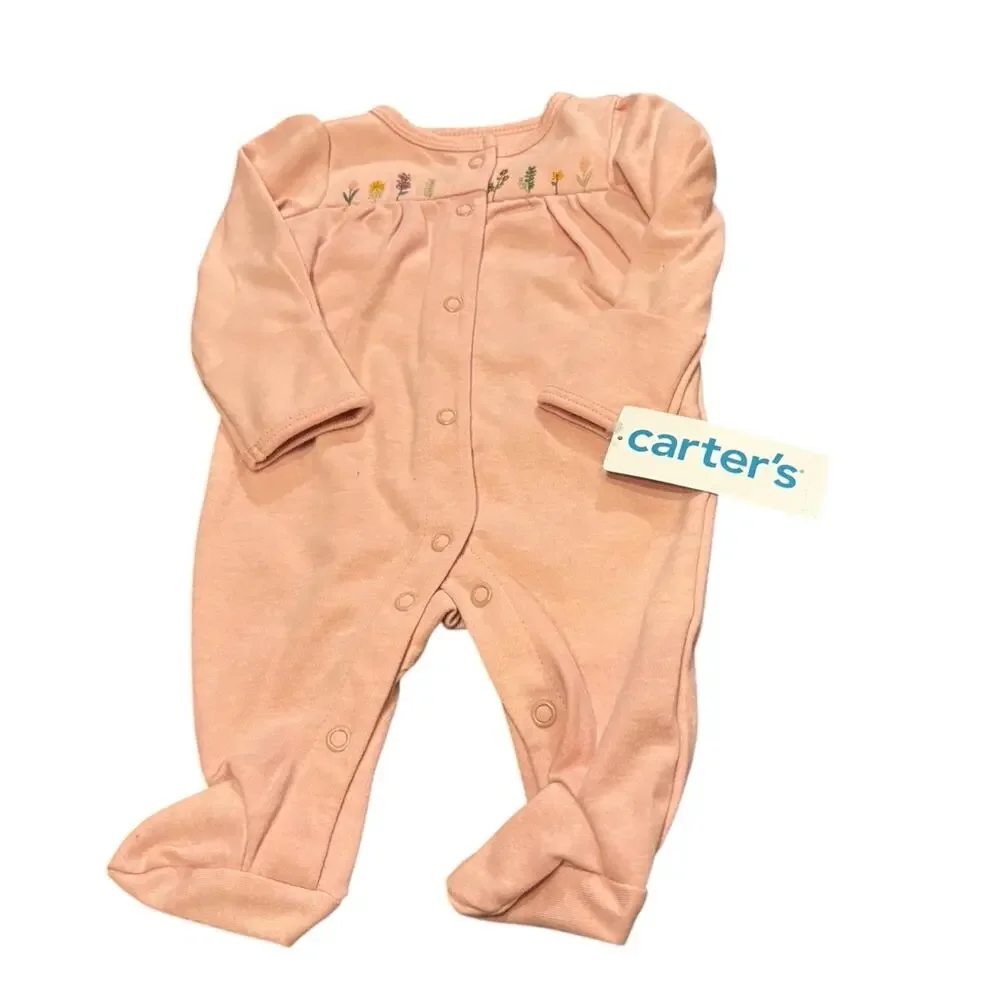 NWT Carter's NB (newborn) Baby Girl three Sleep and plays